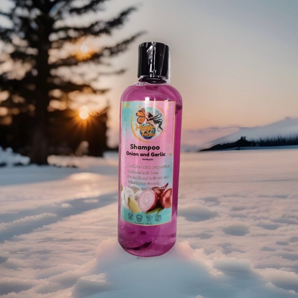 Onion and Garlic Shampoo - 500 ml Salt-Free (Odorless)